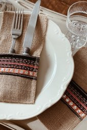 4lü İstanbleu El Yapımı Jüt Kaşıklık thumbnail 1