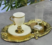 Royking Gold Kahve Sunum ve Servis Tepsisi 30x19 cm EYP 009 - 1