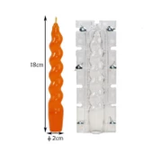 Poli Karbon Mum Kalıbı Şamdanlık Spiral Burgulu Uzun Kalıbı 18 CM - 5