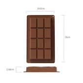 Silikon Kalıp Dubai Çikolata Bar ve Kek Büyük Boy Derin Tablet Dubai Çikolatası Kalıbı thumbnail 6