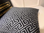 NİVEMESHOME MONET ZİGZAG ELYAF DOLGULU KIRLENT ANTRASİT-GRİ 45 X 45 - 4