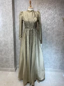 24Y4748 HENNİN ABİYE ELBİSE ÜSTÜ TAŞ İŞLEMELİ - 2