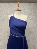 24Y1470 ELBİSE ABİYE SATEN TEK OMUZ - 2