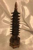 Pagoda Koruyucu Feng Shui Bereket Şans Mutluluk Ejderha Çin Paralı Feng Sui Pagoda thumbnail 2