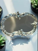 Royking Gümüş Kahve Sunum, Servis ,Söz,Nişan Tepsisi 30x19 cm EYP 010 - 1