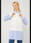 24Y270013 LEVİDOR SWEAT SHİRT GÖMLEK DETAY - 1