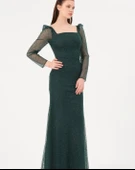 24Y1573 ELBİSE ABİYE BALIK MODEL SİMLİ - 3