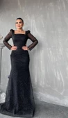 24Y1573 ELBİSE ABİYE BALIK MODEL SİMLİ - 2
