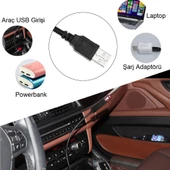 UpWay Usb Yıldızlı Dekoratif Led Işık Araç İçi Oda Mekan Süsleme Gece Lambası - 7