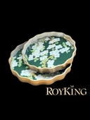 Royking Bahardalı 2 Li  Yuvarlak Tepsi 34x4cm - 39x4cm FX 032 - 1