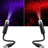 UpWay Usb Yıldızlı Dekoratif Led Işık Araç İçi Oda Mekan Süsleme Gece Lambası - 2