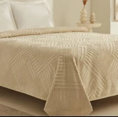 Karaca Home Rita Ekru Tek Kişilik Emboss Battaniye - 2