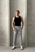 Erkek Ayarlanabilir Paça Baggy Eşofman Altı - 7