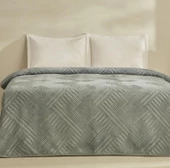 Karaca Home Rita Mavi Tek Kişilik Emboss Battaniye - 1