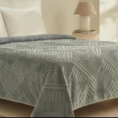 Karaca Home Rita Mavi Tek Kişilik Emboss Battaniye - 2