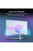 Gamepower Vivid T40 24'' 1800R Curved Rgb Beyaz 180Hz 0.5ms Fhd Va Panel 2X2W Speaker Gaming Monitör - 8