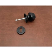 Mat Siyah Kapı Tokmağı Kapı Babası + Alt Rozeti (Kilit Hariçtir) thumbnail 2