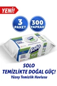 Solo Yüzey Temizleyici Havlu Okaliptus Cam Esintisi 100'lü 3 Adet - 1