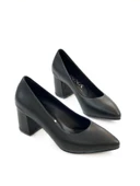 Aydemir 168-24 Deri Kalın Topuklu Kadın Ayakkabı - 3