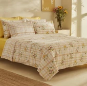 Karaca Home Minella Sarı %100 Pamuk Soft Touch Çift Kişilik Nevresim Takımı - 1