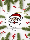 Yılbaşı Çam Ağacı Süsleri Neol Baba  4 Adet 9 x 9 cm - 2