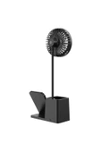 S-LINK SL-M9055 Siyah TypeC 10W Kablosuz Şarj Cihazı Fanlı Kalemlikli Masa Lambası - 4