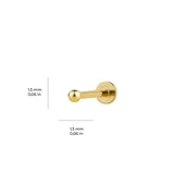1,5 mm Top Altın Piercing - 2