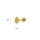 Fatma Ana Eli Altın Piercing - 2