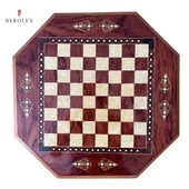 HELENA SÜPER DELUX MOZAİK GERÇEK AHŞAP MASA ÜSTÜ STRANÇ TAKIMI - 1