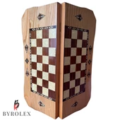 Helena EL İŞÇİLİĞİ 65 X 55 CM BOYUTLARINDA GERÇEK AHŞAP TAVLA - 5