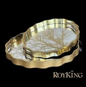 Royking 2 li Oval Tepsi 44x36-38x31 cm FX 062 - 1