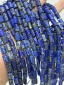 Silindir Faset Kesim Lapi Lazuli Taş Dizisi 6x9mm - 6
