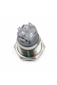 Alkatronik 16mm Metal Panel Montaj Düz Kafa Latch Buton NO NC Power Sembol Led Işıkl DC 6A-12V AC 3A 250V IP67 thumbnail 7