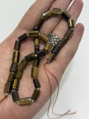 Silindir Faset Kesim Kaplangözü Taş Dizisi 7x10mm - 3