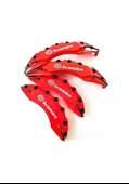 Jaguar S-type Uyumlu Brembo Kırmızı Kaliper Kapağı 4 Parça Ön Arka Set - 3