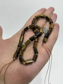 Silindir Faset Kesim Kaplangözü Taş Dizisi 7x10mm - 2