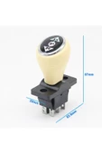 Alkatronik Joystick Kcd4 Anahtar Push Beyaz İleri Geri Vites Kolu 16A 250V Akülü Çocuk Arabası Vinç thumbnail 3