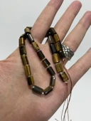 Silindir Faset Kesim Kaplangözü Taş Dizisi 7x10mm - 1