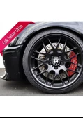 Jaguar S-type Uyumlu Brembo Kırmızı Kaliper Kapağı 4 Parça Ön Arka Set - 2