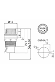Alkatronik Panel Montaj 5x20mm Cam Sigorta Kutusu 10A 250V R3-12 Elektrikli Cihaz Ev Aletle 12mm Montaj Deliği - 8
