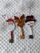 Kardan Adam Anahtar Tılsım Noel Süslemeleri Noel Ağacı Asma Kardan Adam Aksesuarları - 3