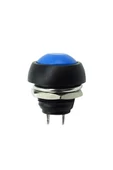 Alkatronik 12mm PBS-33B 2 Pin Push Buton Mavi ON OFF 1A 250V Mini Yuvarlak Su Geçirmez Anahtar Momentary Switc thumbnail 1