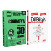 Pegem KPSS Coğrafya Deneme ve AKM Dil Bilgisi Soru Bankası Seti 2 Kitap - 1