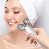 Metal Yüz Masaj Aleti Face Guasha 3 D Roller Graston Aparatı Model 3 - 3