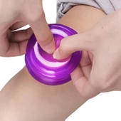 Lüx Vakumlu Silikon Masaj Kupa Seti Selülit & Hacamat Kupası 4'lü Set Mor Renk - 4