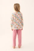 Arnetta 2651 Garson Polar Krem Kız Çocuk Uzun Kol Pijama Takım - 5