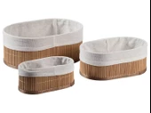 3B Trend Doğal Bambu Organizer Kutusu, Ahşap Bambu Ekmek Sepeti - 1
