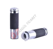 Hsgl Motorsiklet Aluminyum Nikel Renk Cg Scooter Moped Gaz Borusu Dahil 22mm KN49005-3 - 4