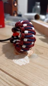 - SELANOGLUDESİGN - Boncuk eklenerek görsel olarak temalaştırılan paracord bileklik - 1
