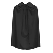 Siyah Renk Yakalı Çocuk Pelerin - 2